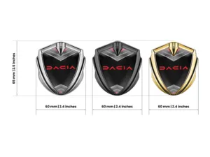 Dacia Emblem Metall Abzeichen Anpassbar Kraft Look
